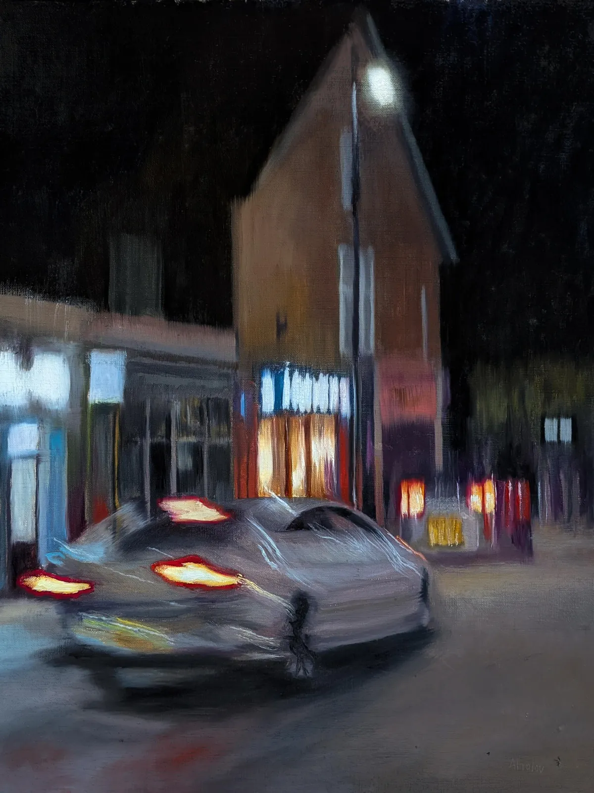 "Blurry Night" - my oil painting