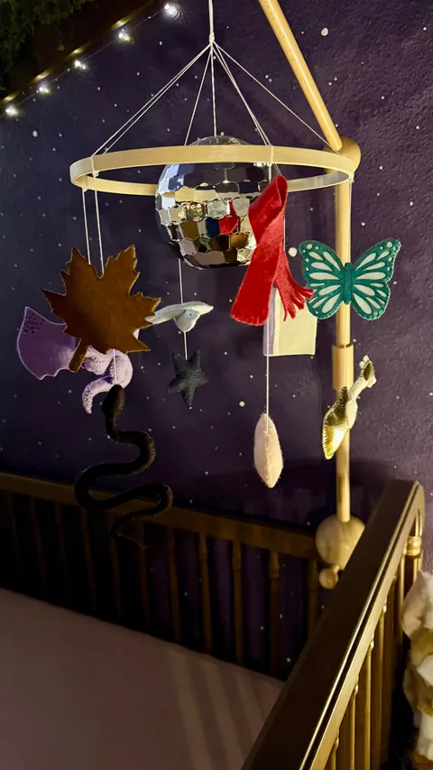 My daughter’s enchanted forest-themed nursery