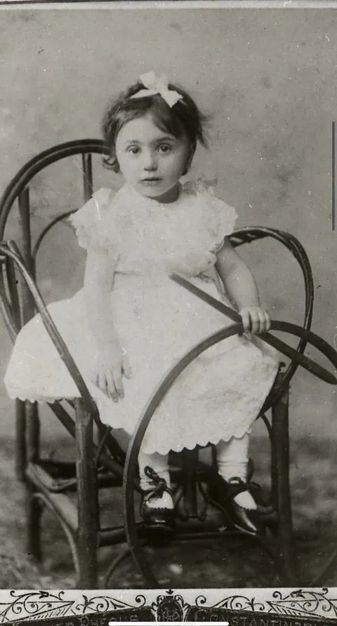 Mrs.Araxie Papazian (née Injidgjin)  as toddler ,a child and then a newly wed.