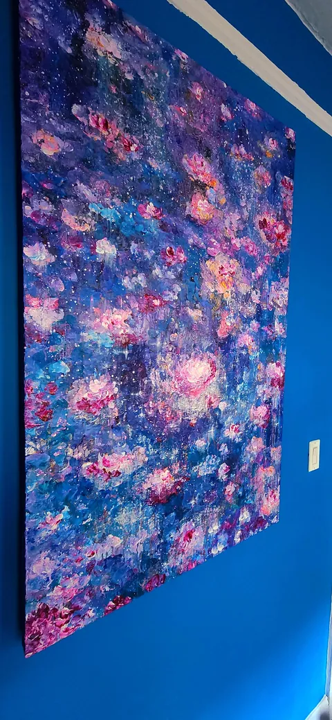 Acrylic dream worlds painted from imagination