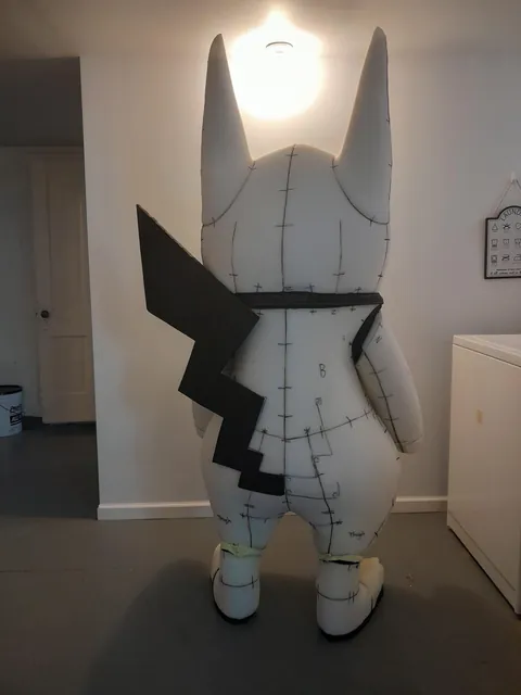 My giant Pikachu mascot is ready for fur! #IChooseYou