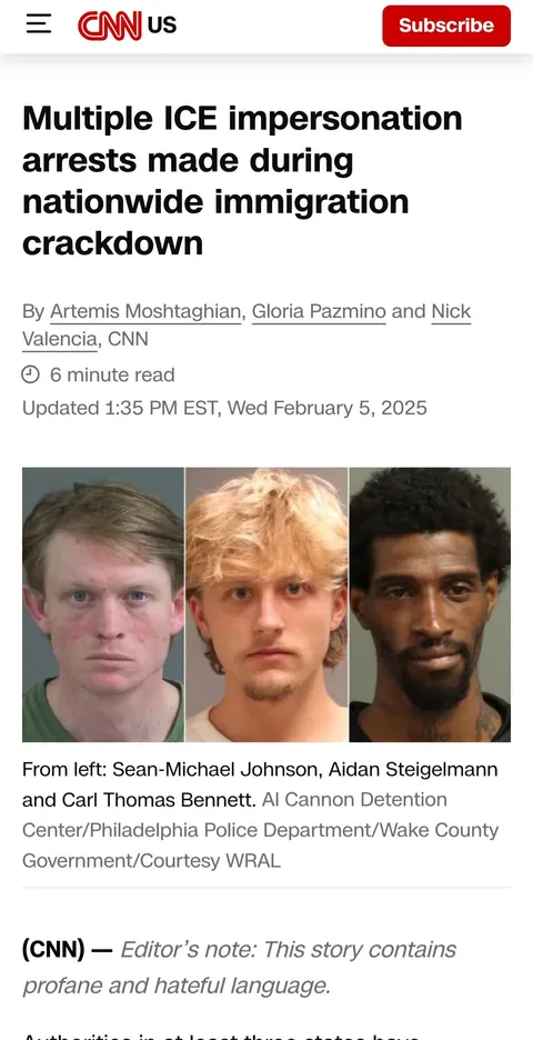 Proven History of ICE Agent Cosplayers Taking Advantage of Current Immigration Policies