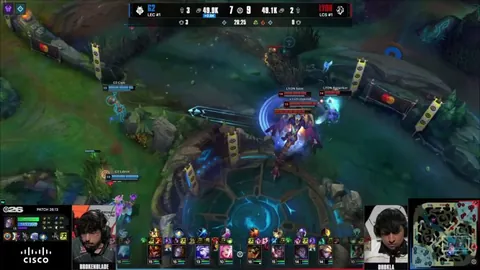 Saint goes absolutely mental and dives in 1v4 to secure the drake for Lyon