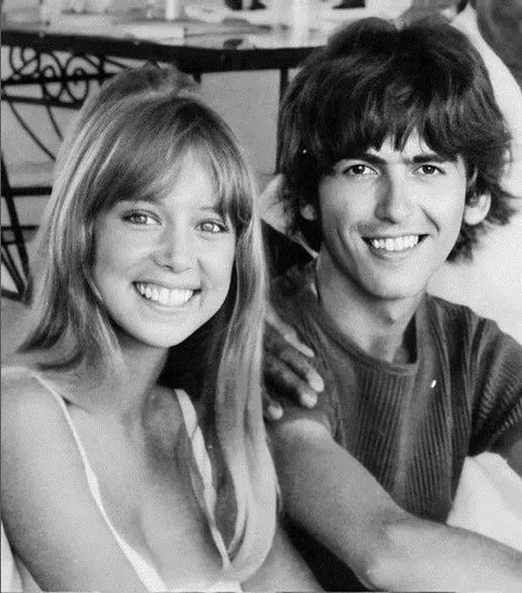 Pattie Boyd &amp; George Harrison on their honeymoon in Barbados - 1966