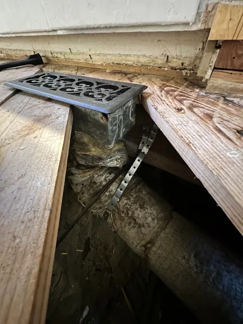 Finally got around to repairing the soft floor in my guest bathroom