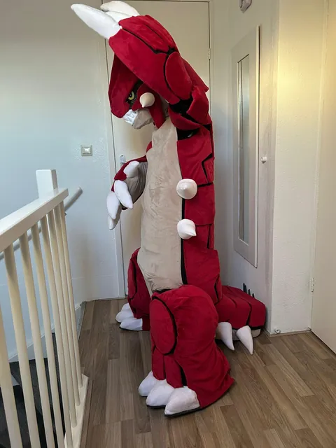 My Groudon costume I made from scratch for a convention! 