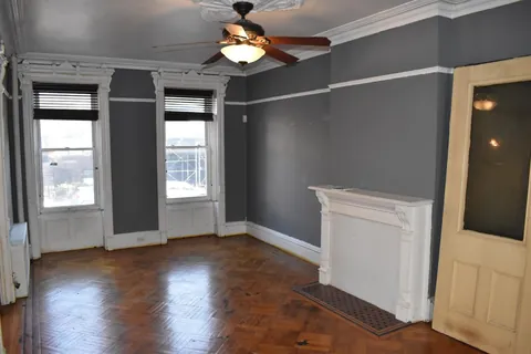 It took a year, but the living room, office, bedroom, and bathroom are all done.