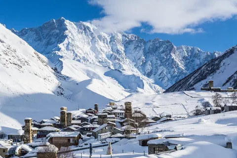 Ushguli - the highest Settlement inhabited Year-around in Europe.