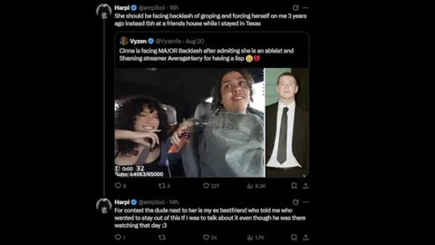 Streamer Empi alleges Cinna groped and forced herself on him. Claims Zoil watched it happen