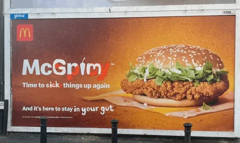 Vandalized McDonald's Ads