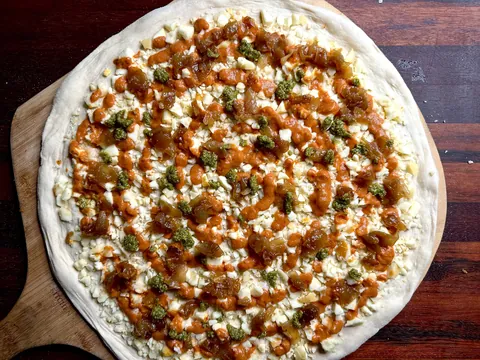 [Homemade] meatball pizza