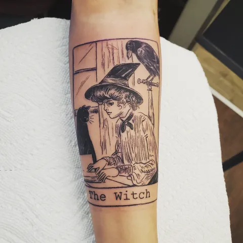The Witch by Amber at Top Notch Tattoos in Elgin, IL