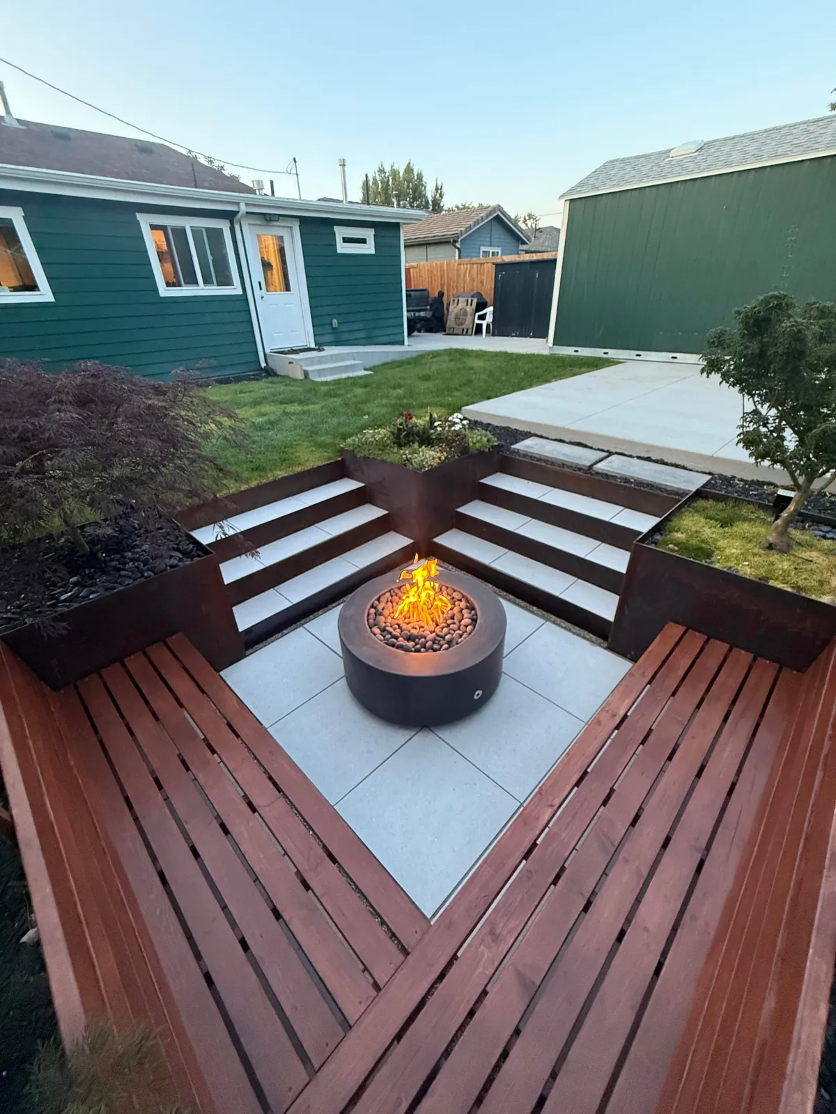 Backyard Sunken Fire Pit – Finally Done After 8 Months