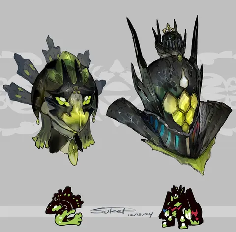 I made some Pokémon inspired headgears! [OC]