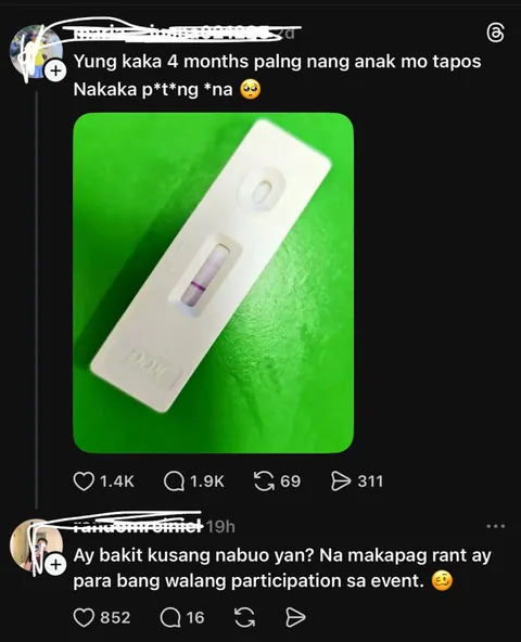I just saw this, kaya dapat if hindi ready mag protection. Pagnagkataon dagdag 4’ps na naman.