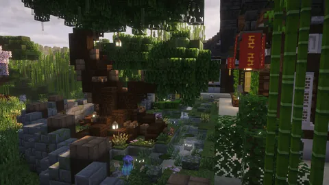 Ultimate Realistic Japanese Survival Base – Full Compound Build in Minecraft