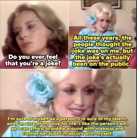 [IMAGE] Wise words from Dolly (not OC)