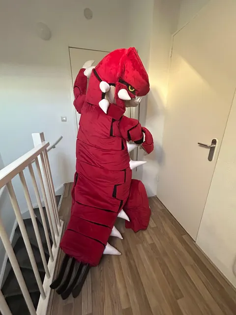 My Groudon costume I made from scratch for a convention! 