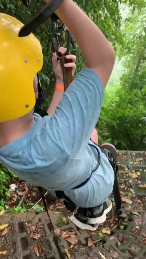 Just another day zip lining