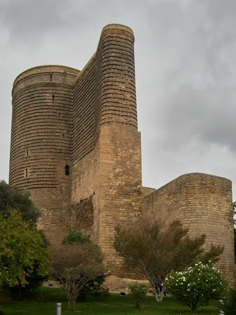 Maiden Tower, Baku, Azerbaijan - pre-Islamic Zoroastrian architecture [OC]