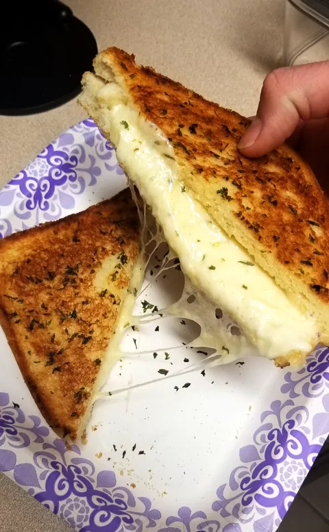 Delicious Grilled Cheese Sandwich I made with Havarti, Muenster and Cheddar