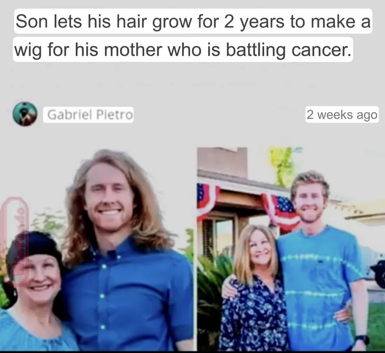 Thats a good son and a proud mother who raised him.