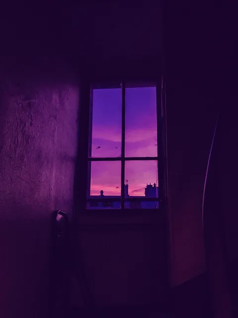 ITAP of a sunset through a window