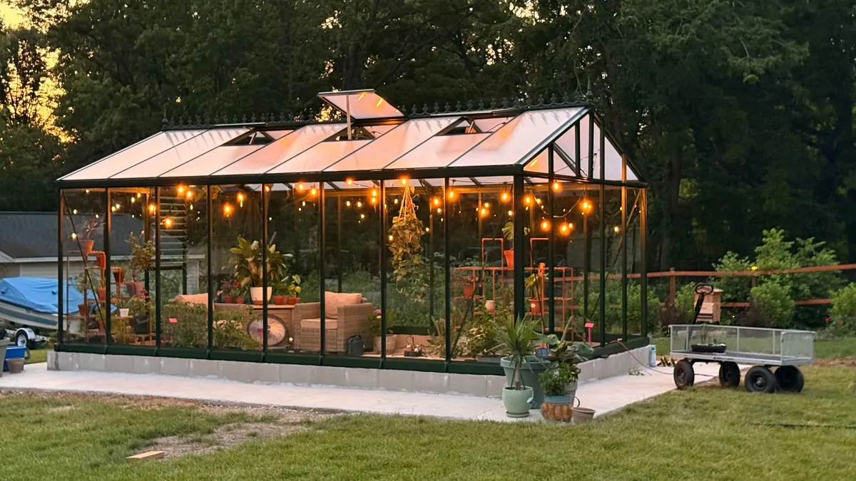 My dream greenhouse is almost complete!