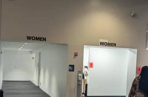 Public restrooms at the Mitski concert