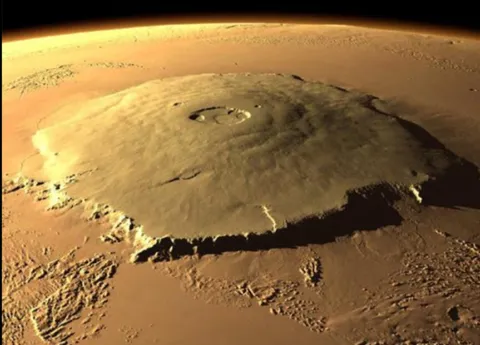 Olympus Mons, Mars (Base Diameter = 620km &amp; Height = 25km)