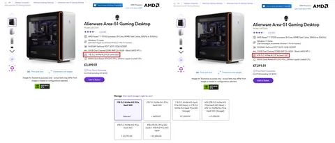 Dell is currently charging £3792 ($5080) to upgrade from 1tb to 4tb Gen 5 NVME in their Alienware pre-builts.