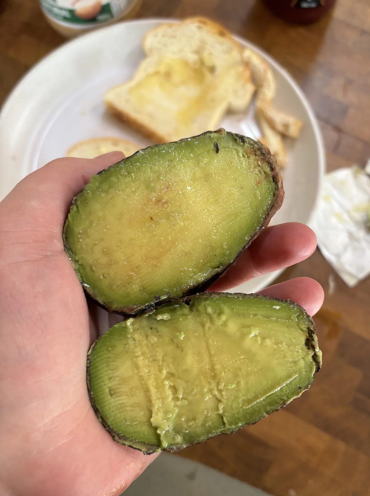 I opened an avocado with no pit