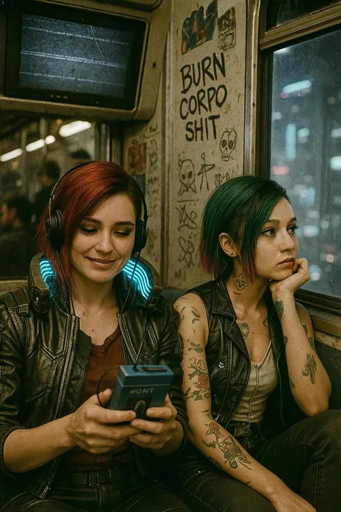 Cyberpunk grungy Candid Photos