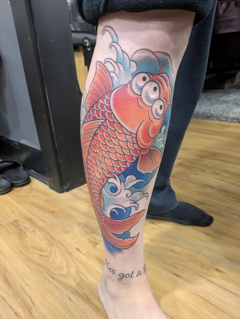 Blinky Koi by Taylor at 12 Tattoos