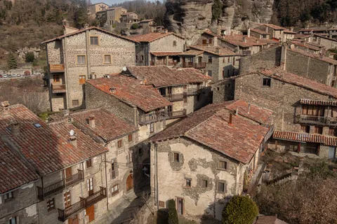 Rupit, a small medieval town in the mountains in Catalunya