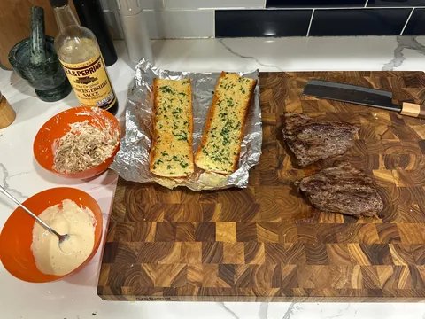 [homemade] steak sandwich