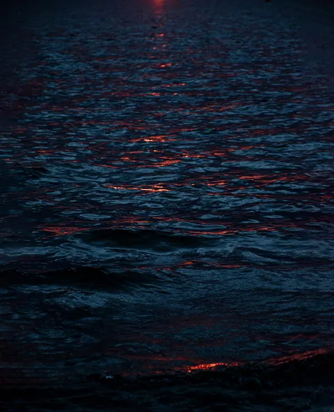 ITAP of the sea just as the sun set