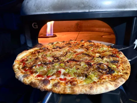 [Homemade] garlic and onion pizza