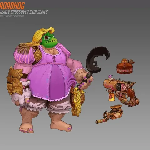 [Repost] Concept skins Overwatch 2 x Disney by Alfonso Pardo Martìnez