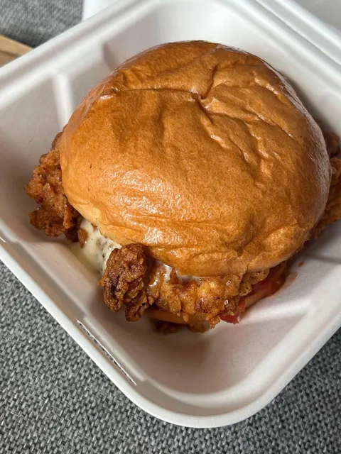 [i ate] crispy chicken burger, zero regrets rn