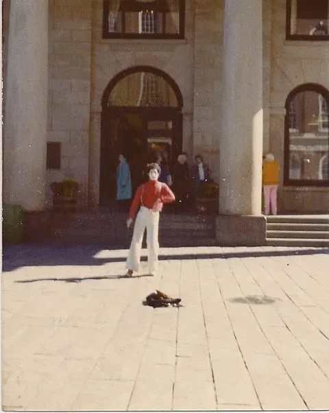 My dad, miming in 1977
