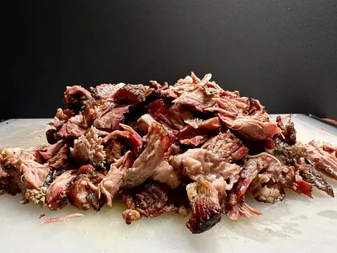 [Homemade] pulled pork pizza