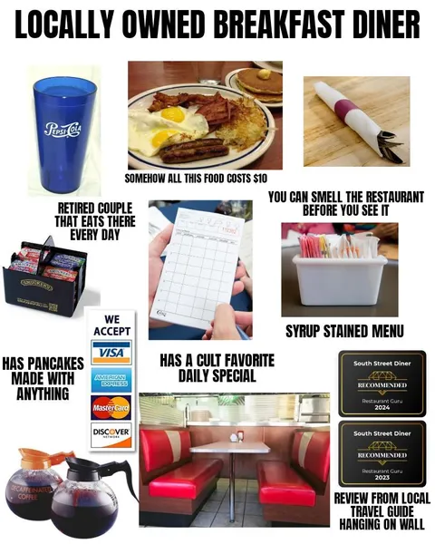 Locally owned breakfast diner starterpack