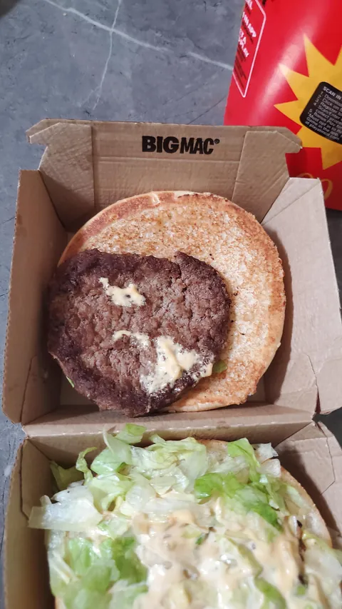 (OC) My sad Big Mac's patty size
