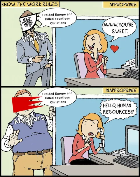 It's not the same when they come from the East...