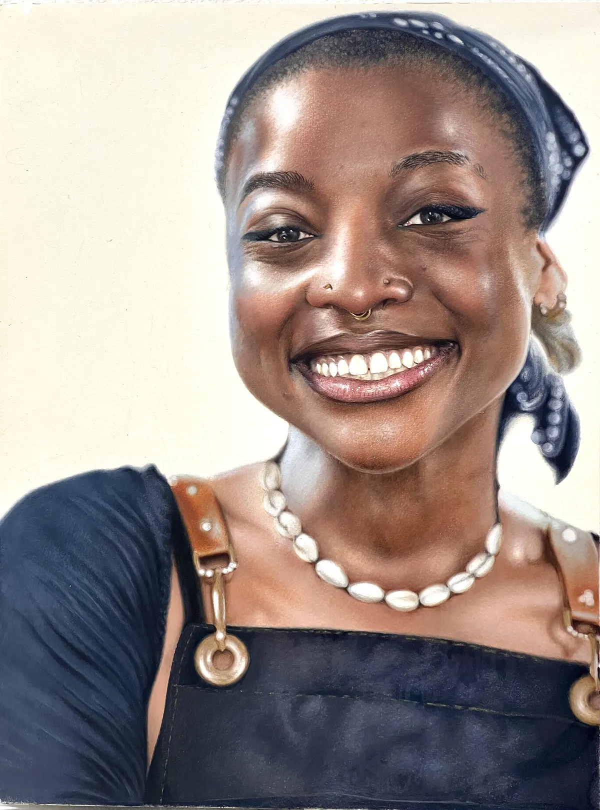 Random Portrait Work, The Flipping Coin, Colored Pencils, 2025