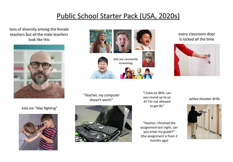 Public School Starter Pack (USA, 2020s)