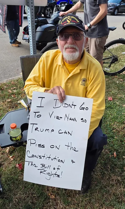 No Kings protest photos from the Quad Cities (Davenport, Iowa)