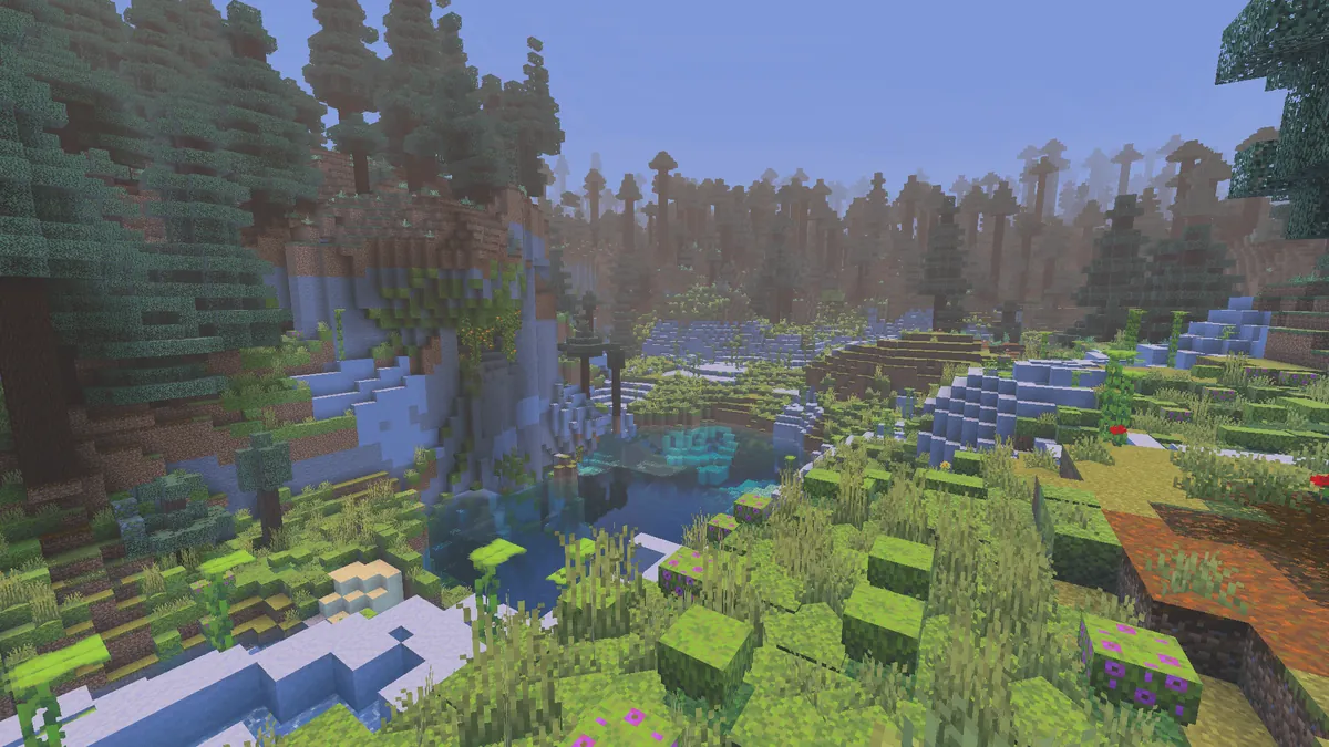 Ever seen an above ground lush cave before?