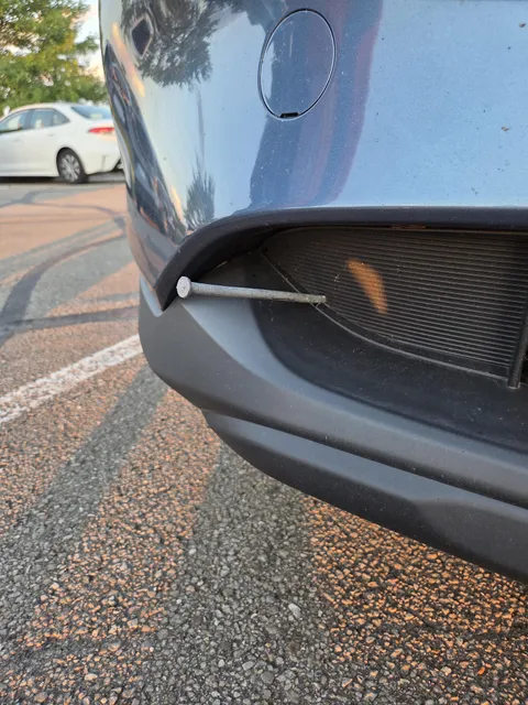 Found a nail sticking out of my car today